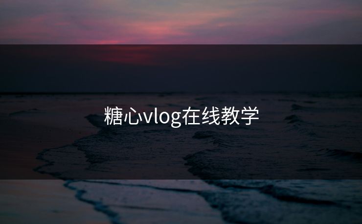 糖心vlog在线教学