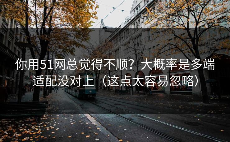 你用51网总觉得不顺?大概率是多端适配没对上(这点太容易忽略) 你用51网总觉得不顺?大概率是多端适配没对上(这点太容易忽略)